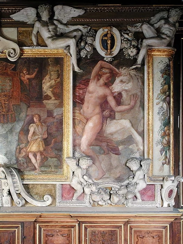 Figura femminile con un cavallo, Galleria di Francesco I - Chateau de Fontainebleau